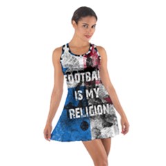Football Is My Religion Cotton Racerback Dress by Valentinaart