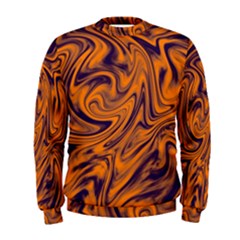 Orange And Purple Liquid Men s Sweatshirt by berwies