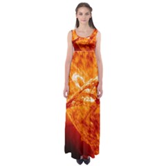 Spectacular Solar Prominence Empire Waist Maxi Dress by Sapixe