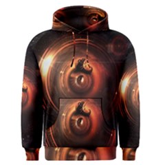 Steampunk Airship Sailing The Stars Of Deep Space Men s Pullover Hoodie by jayaprime