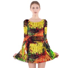 St Barbara Resort Long Sleeve Velvet Skater Dress by bestdesignintheworld