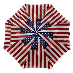 American Usa Flag Vertical Straight Umbrellas by FunnyCow