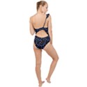 Blue Hearts Frilly One Shoulder Swimsuit View2
