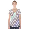 Ombre Zigzag 03 Short Sleeve Front Detail Top View1