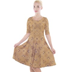 Background 1770246 1920 Quarter Sleeve A-line Dress by vintage2030