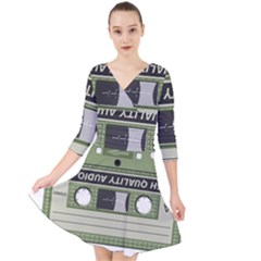 Cassette 40267 1280 Quarter Sleeve Front Wrap Dress by vintage2030