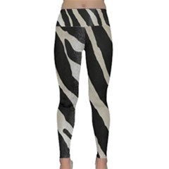 Zebra Print Lightweight Velour Classic Yoga Leggings by NSGLOBALDESIGNS2