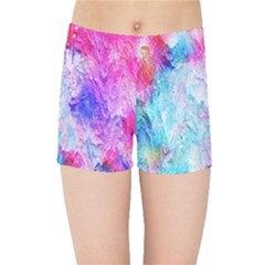 Background Art Abstract Watercolor Kids Sports Shorts by Sapixe