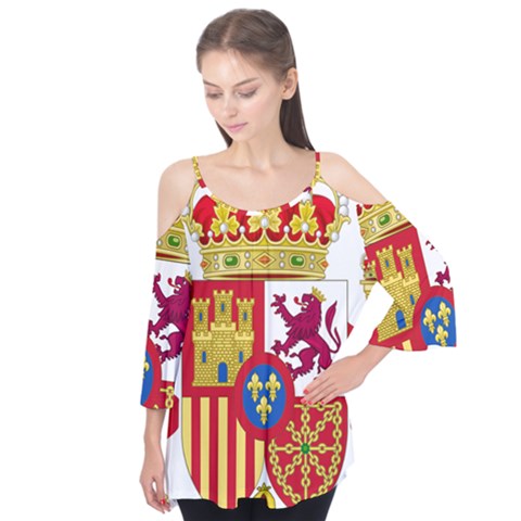 Coat Of Arms Of Spain Flutter Tees by abbeyz71
