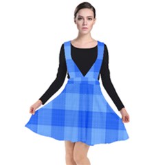 Fabric Grid Textile Deco Plunge Pinafore Dress by Alisyart