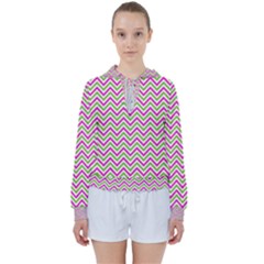 Abstract Chevron Women s Tie Up Sweat by Mariart