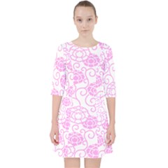 Peony Spring Flowers Pocket Dress by Mariart