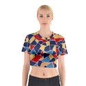 Pattern Tile Wall Background Cotton Crop Top View1