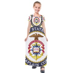 Seal Of United States Navy Chaplain Corps Kids  Short Sleeve Maxi Dress by abbeyz71