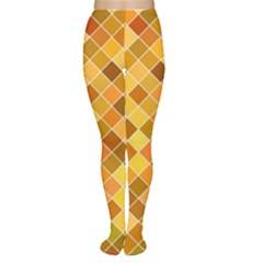 Square Pattern Diagonal Tights by Mariart