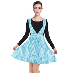 Zigzag Backdrop Pattern Plunge Pinafore Dress by Alisyart