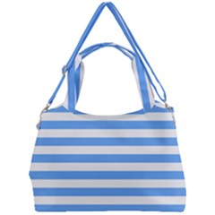 Blue Stripes Double Compartment Shoulder Bag by snowwhitegirl