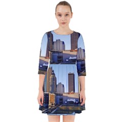 Columbus Skyline Smock Dress by Riverwoman