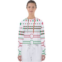 Christmas Borders Frames Holiday Women s Slouchy Sweat by Sudhe