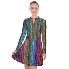 Background Wallpaper Psychedelic Long Sleeve Panel Dress by Sudhe