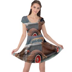 Auto Old Car Automotive Retro Cap Sleeve Dress by Sudhe