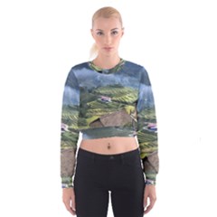 Rock Scenery The H Mong People Home Cropped Sweatshirt by Sudhe