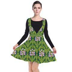 Pattern Nature Texture Heather Plunge Pinafore Dress by Alisyart