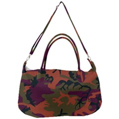 Camouflage Orange Removal Strap Handbag by snowwhitegirl