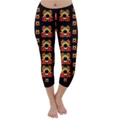Sweets And  Candy As Decorative Capri Winter Leggings  by pepitasart