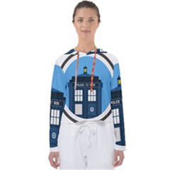 Doctor Who Tardis Women s Slouchy Sweat by Sudhe