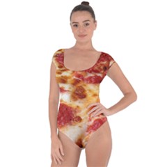 Pizza Short Sleeve Leotard  by TheAmericanDream