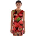 Strawberries Wrap Front Bodycon Dress View1