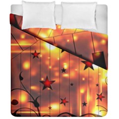 Star Radio Light Effects Magic Duvet Cover Double Side (california King Size) by HermanTelo