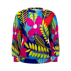 Pattern Leaf Polka Rainbow Women s Sweatshirt by HermanTelo