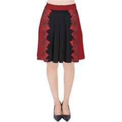  Canada Maple Leaves Skirts Velvet High Waist Skirt by CanadaSouvenirs
