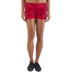 Roses Red Love Yoga Shorts by HermanTelo