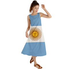 Argentina Flag Summer Maxi Dress by FlagGallery