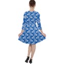 Wallpaper Background Blue Colors Ruffle Dress View2
