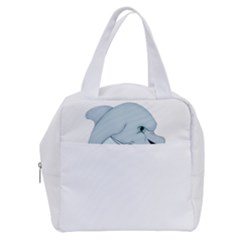 Dolphin Love Boxy Hand Bag by retrotoomoderndesigns