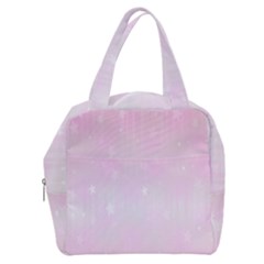 Pink Stars Boxy Hand Bag by retrotoomoderndesigns