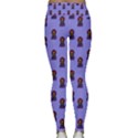 Nerdy 60s  Girl Pattern Purple Lightweight Velour Classic Yoga Leggings View2