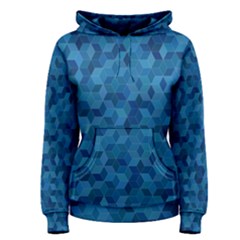 Blue Mosaic Women s Pullover Hoodie by retrotoomoderndesigns