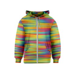 Rainbow Swirl Kids  Zipper Hoodie by retrotoomoderndesigns