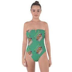 Toy Robot Tie Back One Piece Swimsuit by Vaneshart