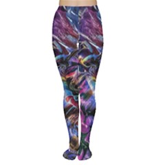 Multicolored Abstract Painting Tights by Vaneshart