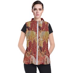 Autumn Colors Leaf Leaves Brown Red Women s Puffer Vest by yoursparklingshop