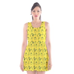 Book Yellow Scoop Neck Skater Dress by trulycreative