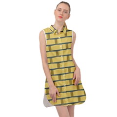 Pattern Wallpaper Sleeveless Shirt Dress by Alisyart