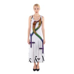 Mrs  And Mrs  Sleeveless Maxi Dress by LiveLoudGraphics