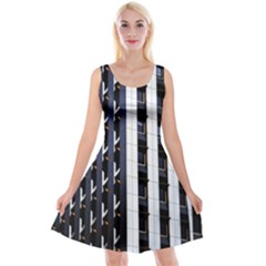 Architecture Building Pattern Reversible Velvet Sleeveless Dress by Amaryn4rt